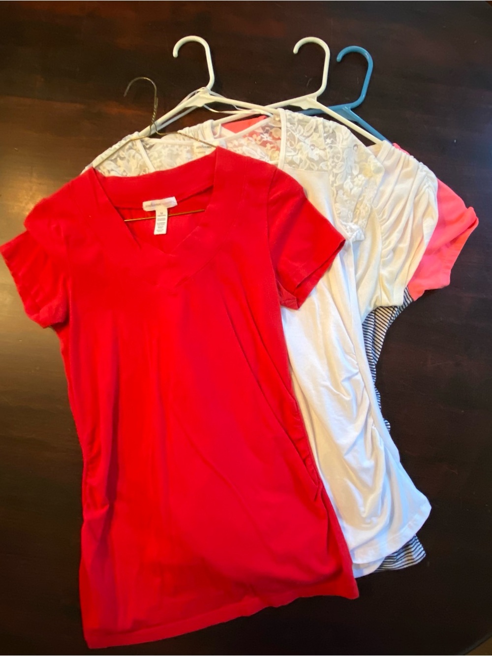 Women’s Maternity Shirt Bundle - 4 Short Sleeve Tops